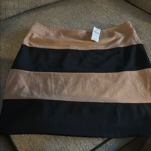 Banana Republic Tan and Black Mini Pencil Skirt